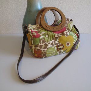 RELIC Tropical Floral Print Crossbody Purse